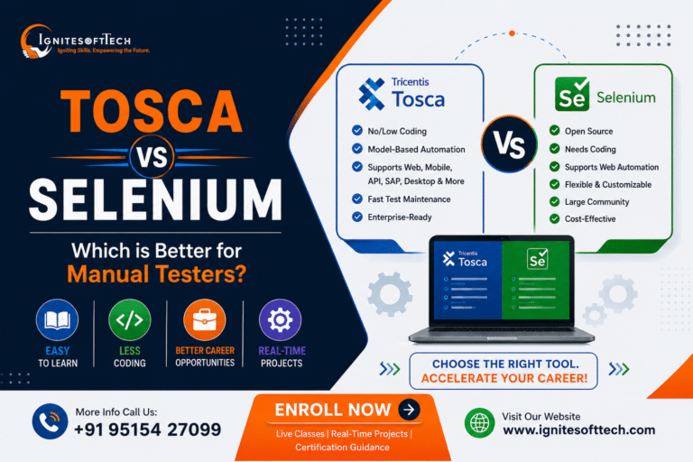 Tosca vs Selenium for Manual Testers